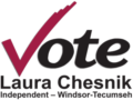 Logo Vote Laura Chesnik Independent - Windsor-Tecumseh